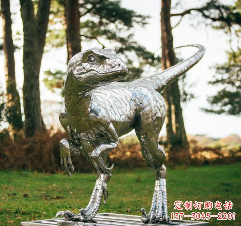 泰安不锈钢恐龙雕塑一种古老灵动的艺术