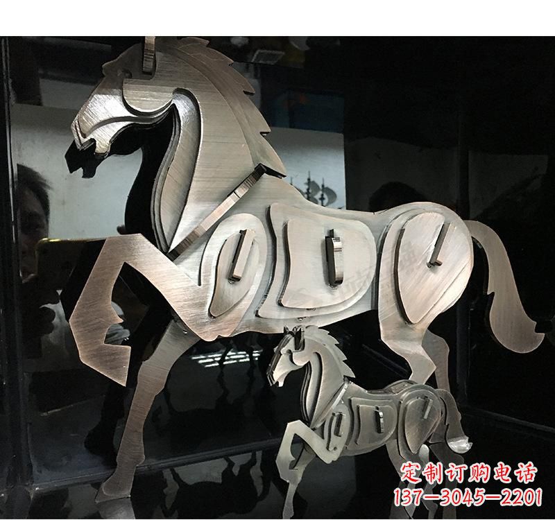 泰安不锈钢动物马雕塑