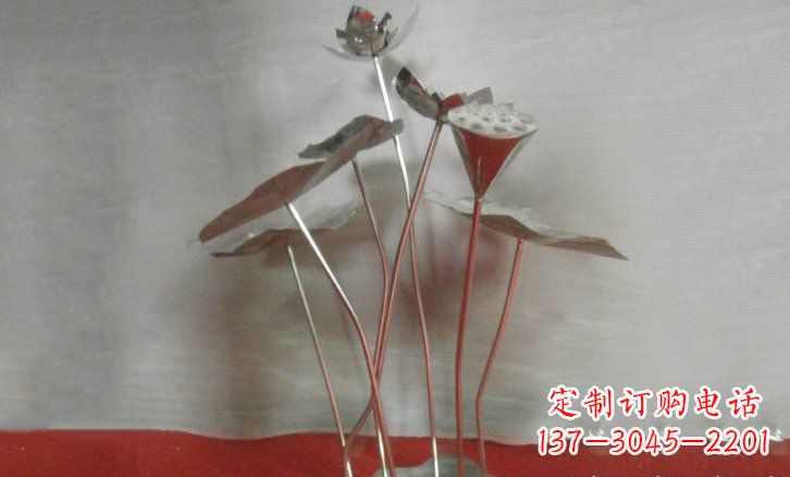 泰安不锈钢锻造的荷叶雕塑