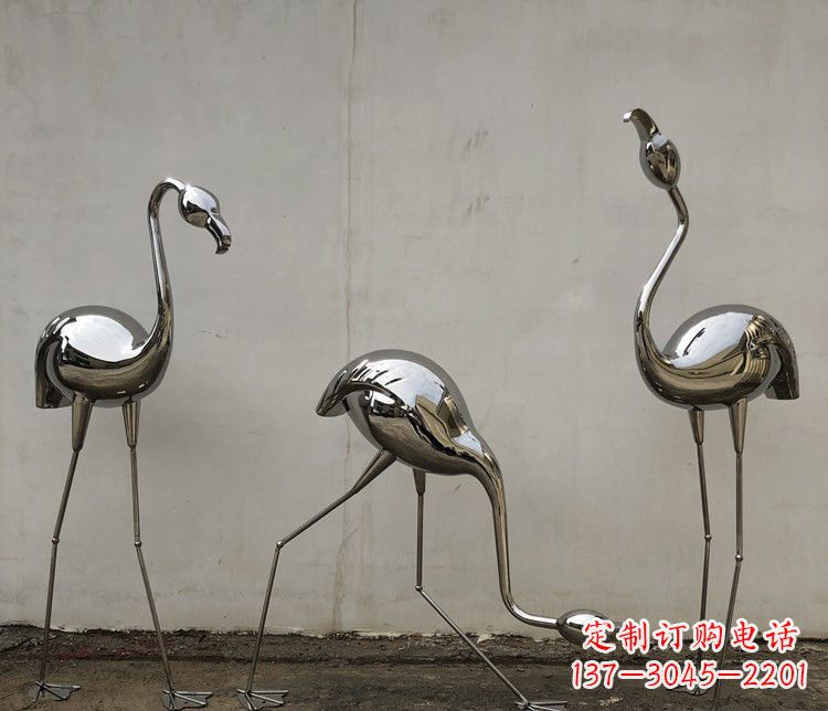 泰安不锈钢锻造火烈鸟雕塑