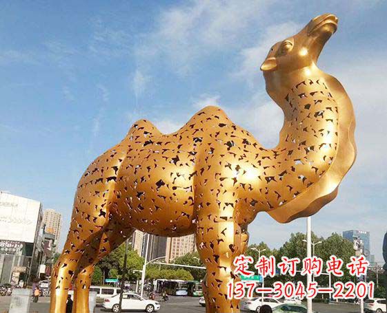 泰安不锈钢锻造骆驼雕塑
