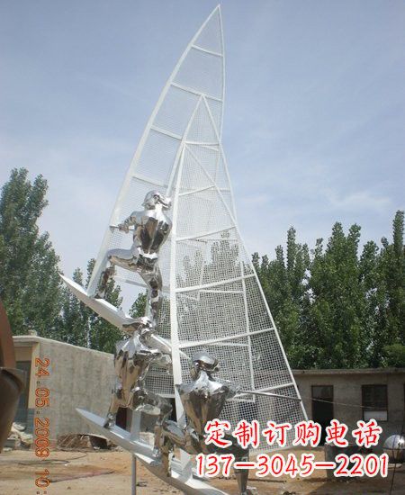 泰安不锈钢帆船雕塑