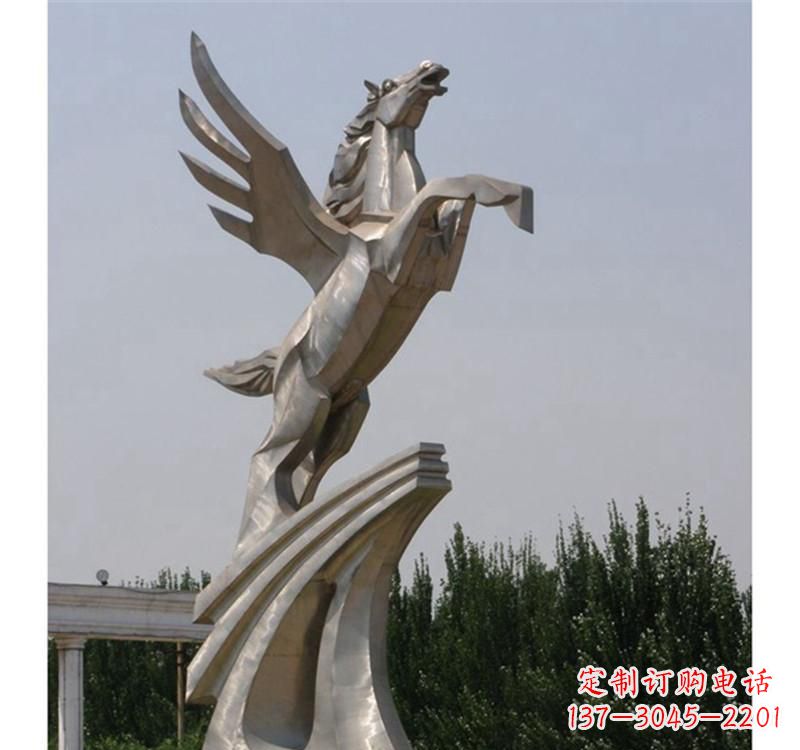 泰安不锈钢飞马雕塑精美雕塑艺术