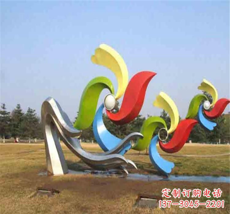 泰安不锈钢风车雕塑绚丽多彩的艺术精品