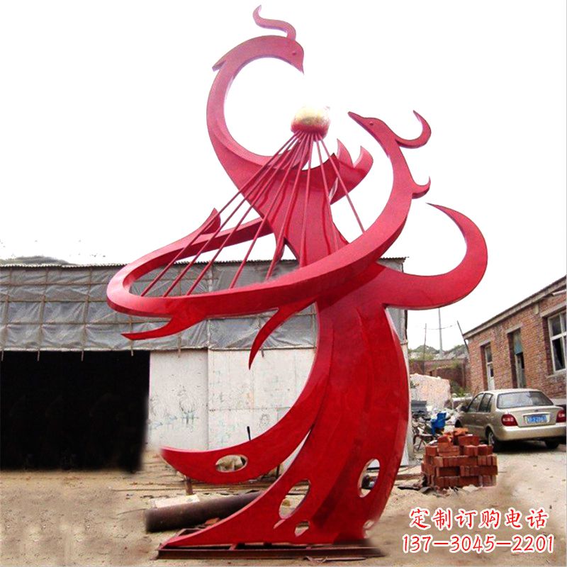 泰安不锈钢凤凰景观雕塑