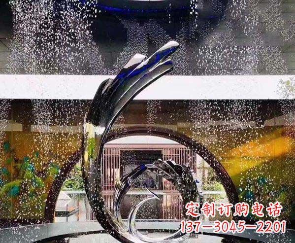 泰安凤凰雕塑优雅的不锈钢艺术
