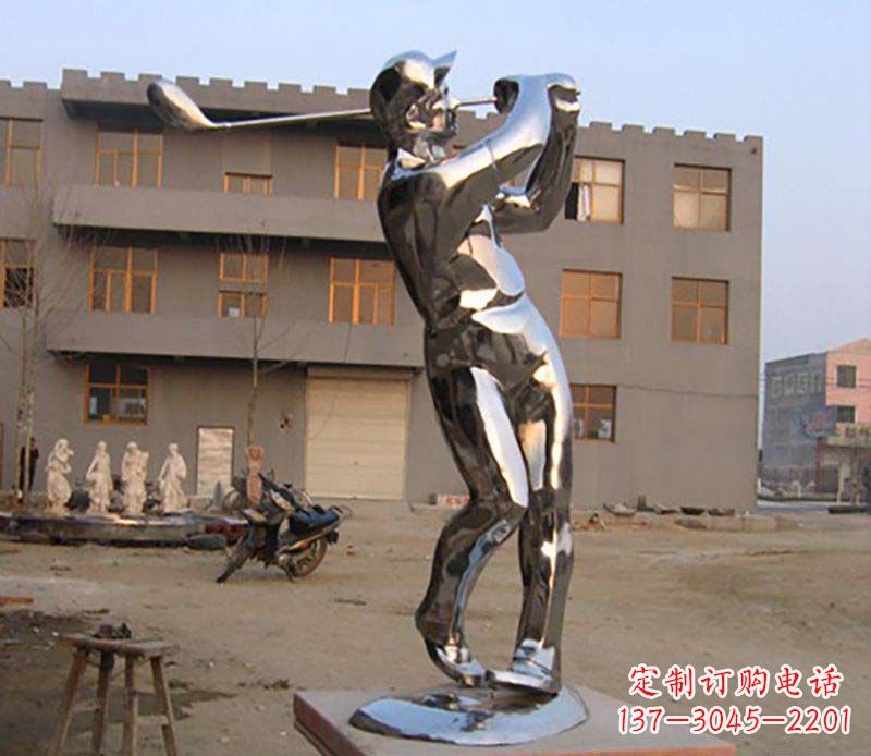 泰安高尔夫雕塑一种不锈钢制作的艺术品