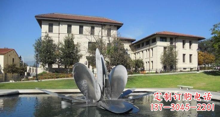 泰安不锈钢喷泉雕塑——美的象征
