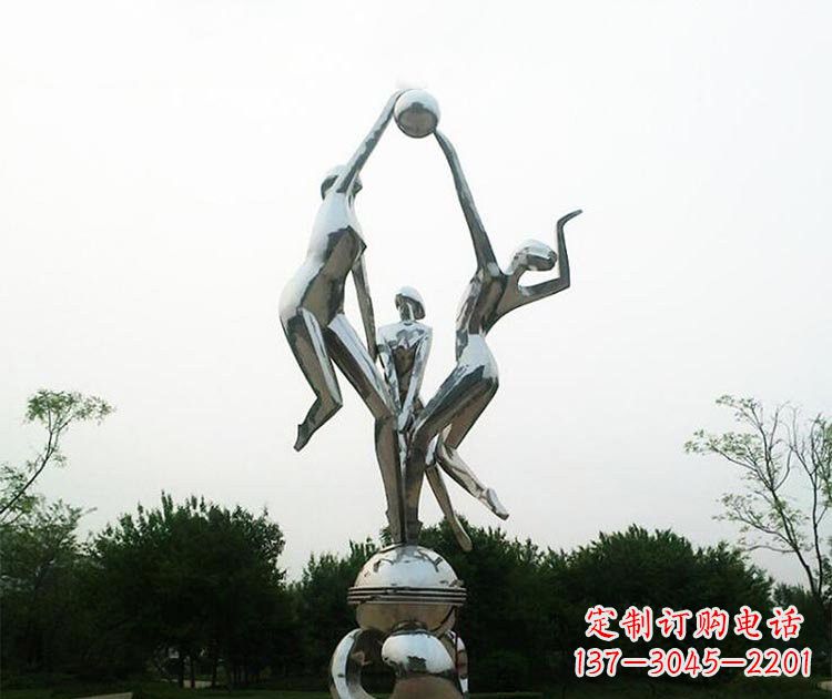 泰安排球女孩雕塑
