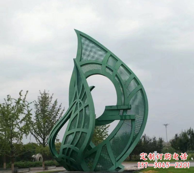 泰安不锈钢大型镂空树叶雕塑精美绝伦