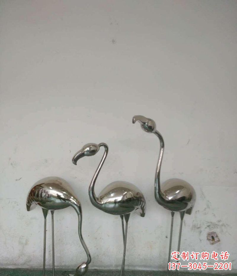 泰安不锈钢火烈鸟雕塑精美的艺术之作