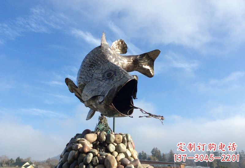 泰安不锈钢鲤鱼雕塑
