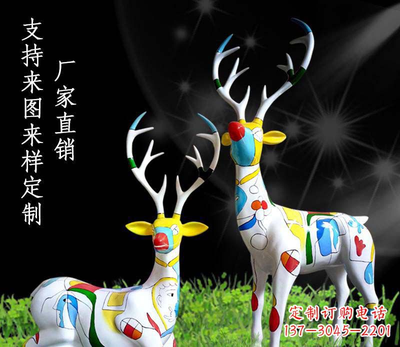泰安不锈钢动物雕塑——小鹿