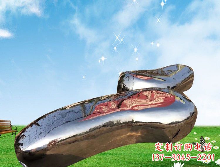 泰安精美的不锈钢鹅卵石雕塑