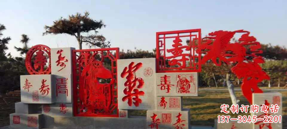泰安福禄寿雕塑不锈钢公园的精美礼物