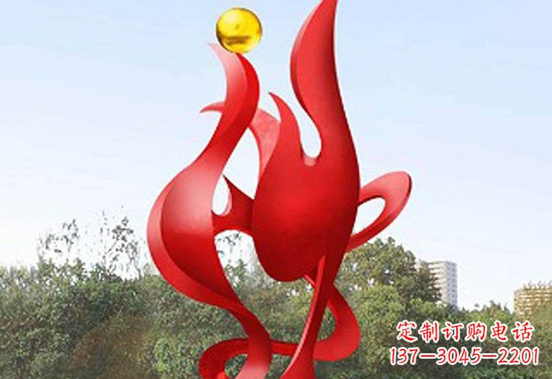 泰安不锈钢凤凰雕塑——象征着古代神兽的传奇