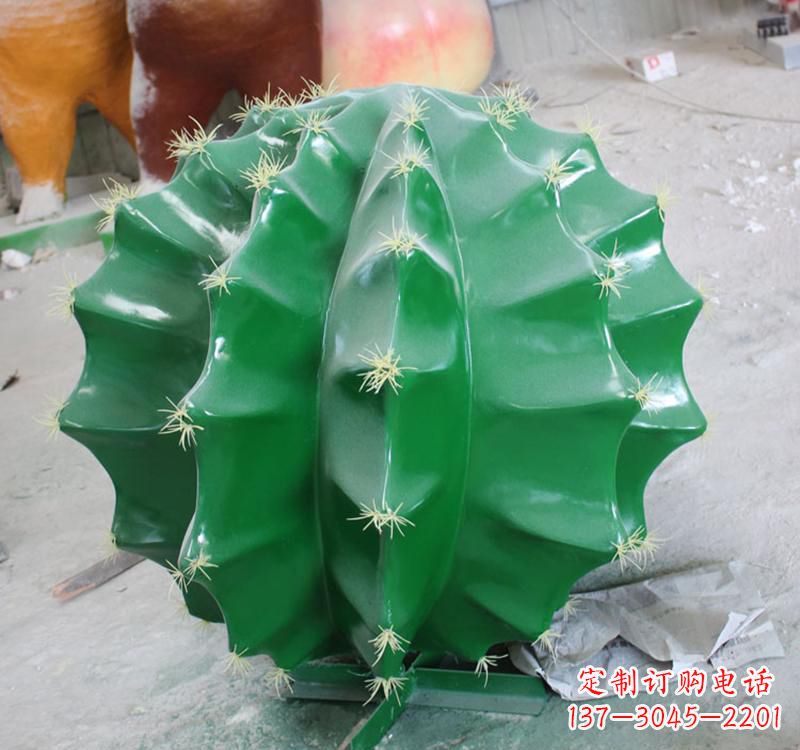 泰安不锈钢公园景观仙人掌雕塑