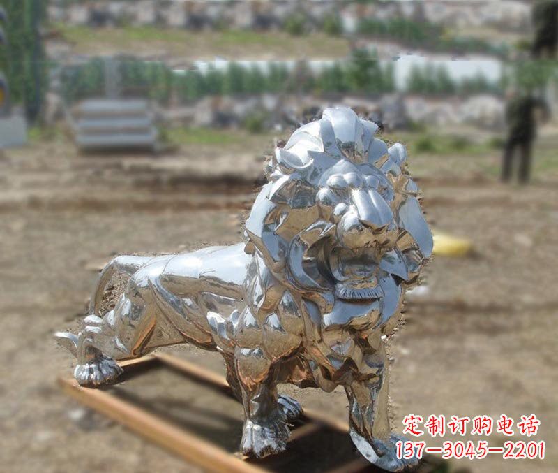 泰安不锈钢雕刻的狮子