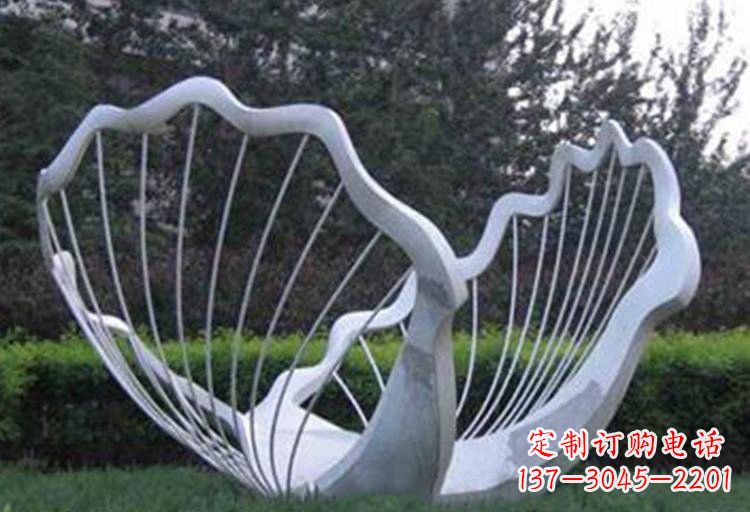 泰安不锈钢公园的镂空贝壳雕塑