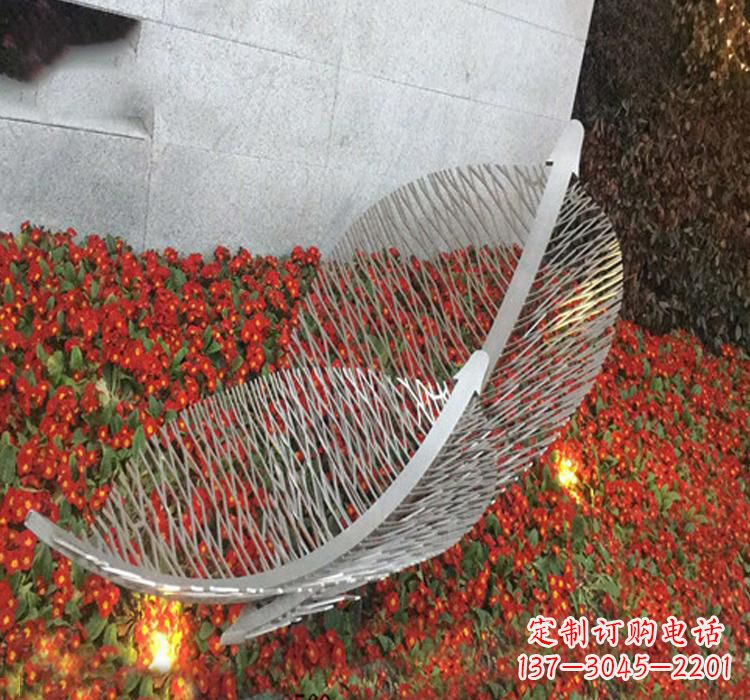 泰安不锈钢公园镂空树叶雕塑——精致艺术品