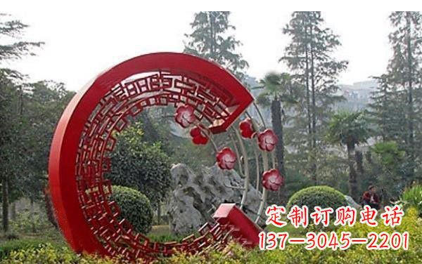 泰安不锈钢公园圆环雕塑——精美的艺术瑰宝