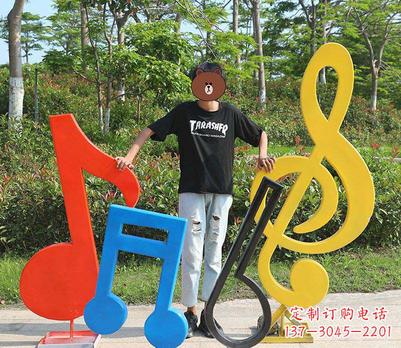 泰安不锈钢公园音符雕塑——精美绝伦
