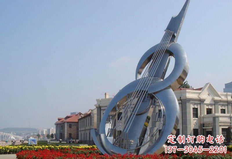 泰安不锈钢大提琴雕塑