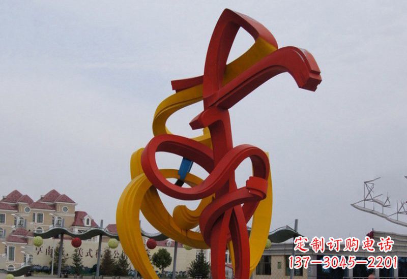 泰安不锈钢音符雕塑美妙的视觉音乐