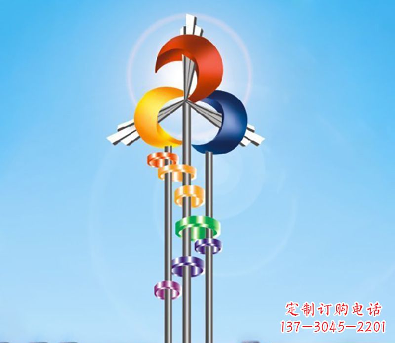 泰安不锈钢风车雕塑精美的艺术之作