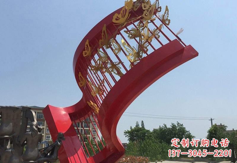 泰安不锈钢蝴蝶灵动的艺术雕塑