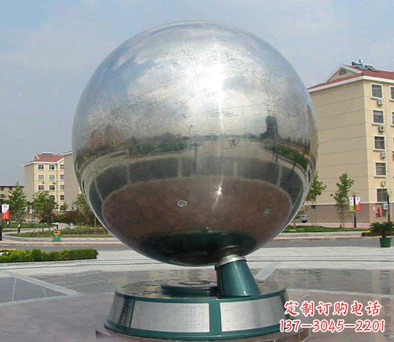 泰安不锈钢地球仪雕塑精美绝伦