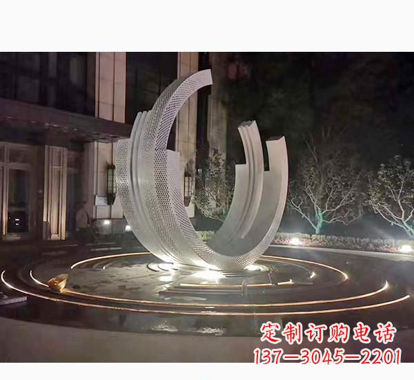 泰安不锈钢广场喷泉雕塑精美的艺术珍品