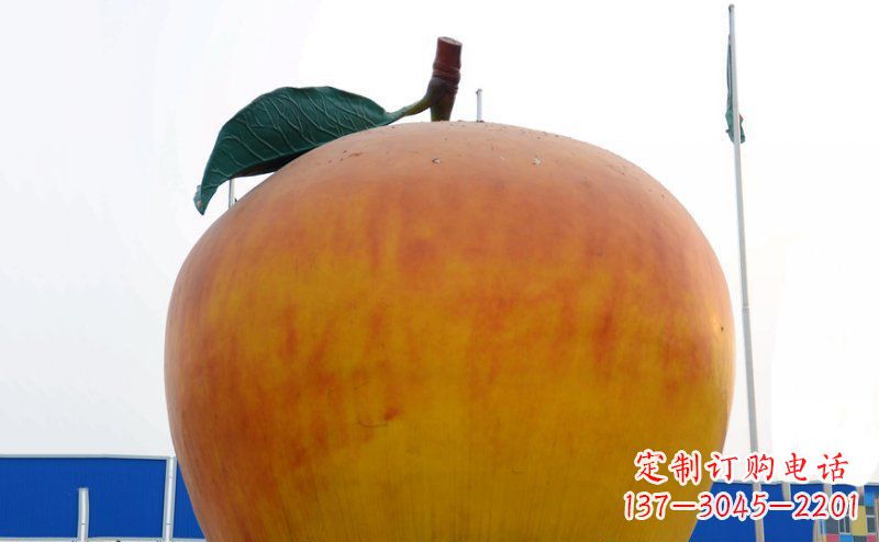 泰安不锈钢苹果雕塑浓缩艺术精髓