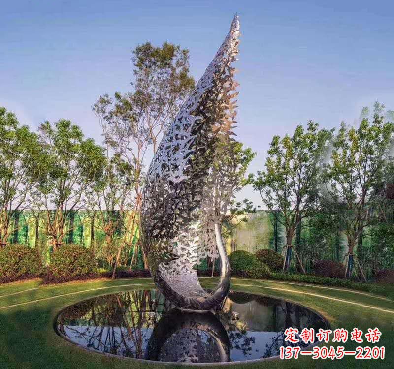 泰安不锈钢凤凰雕塑精美绝伦
