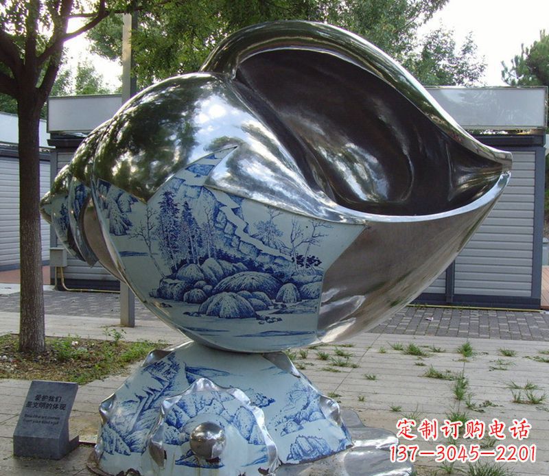 泰安不锈钢海螺雕塑精致美观的艺术品