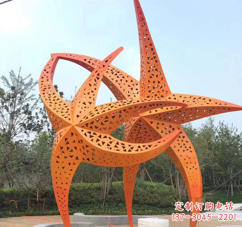 泰安不锈钢海星海洋动物雕塑——美丽的海洋艺术
