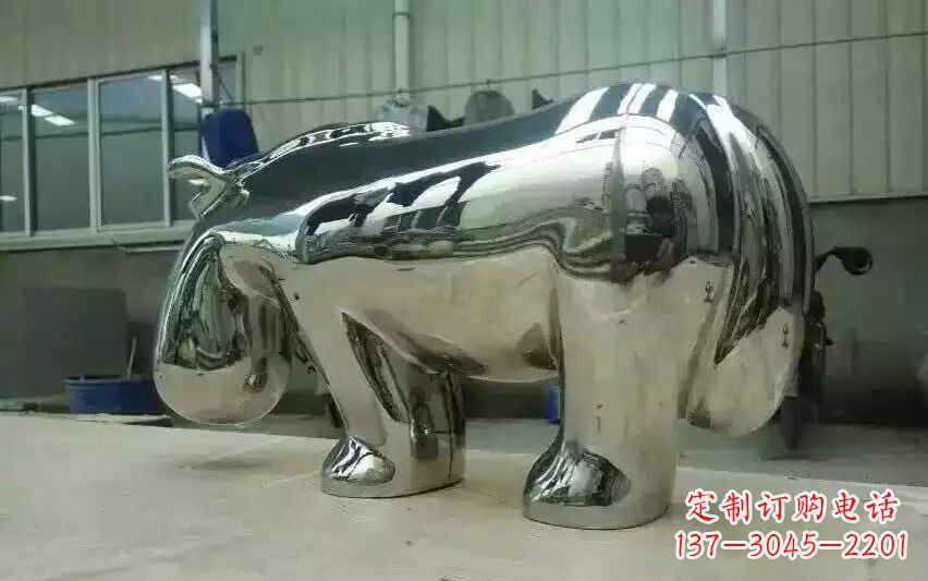 泰安不锈钢河马雕塑美观耐用的艺术品