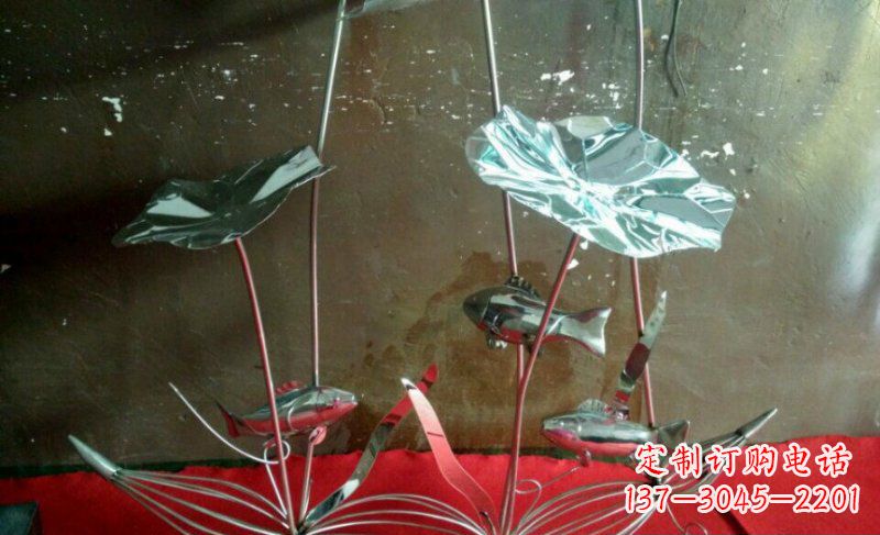 泰安不锈钢荷花雕塑