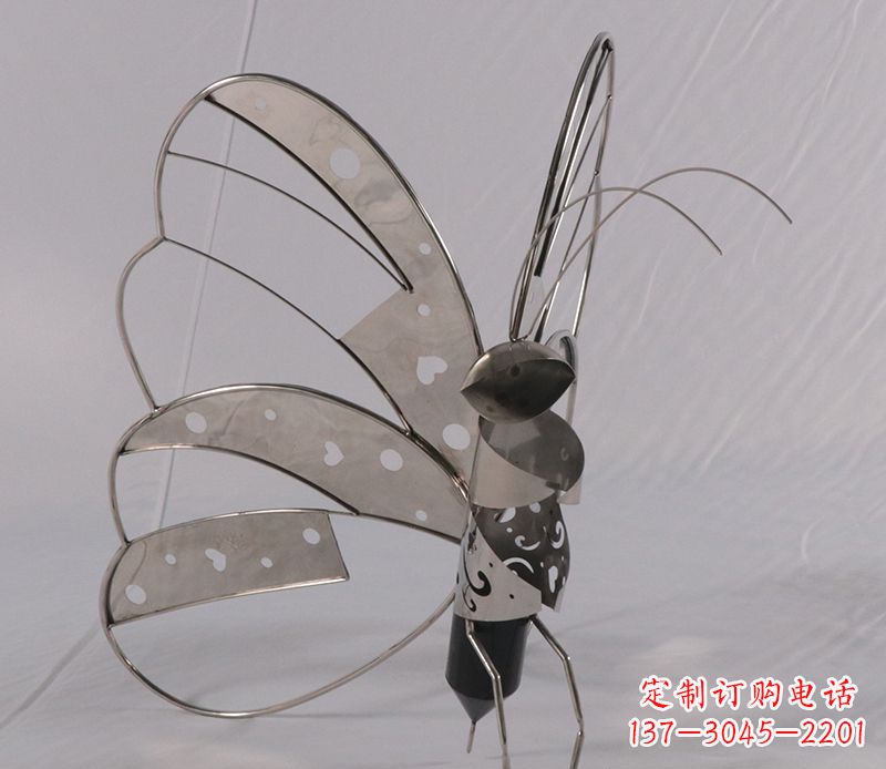 泰安不锈钢蝴蝶细节雕塑