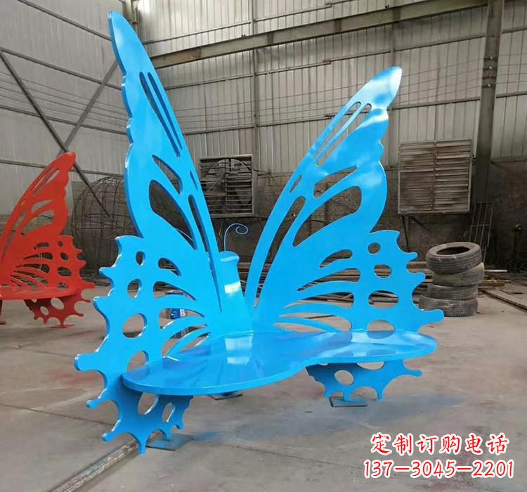泰安不锈钢蝴蝶座椅雕塑艺术精品