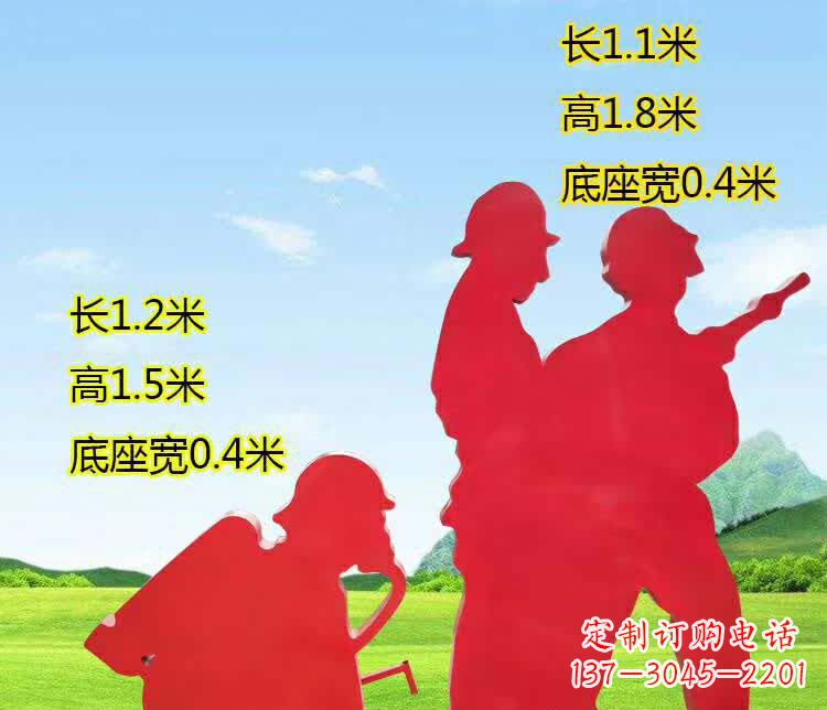 泰安表彰消防英雄——不锈钢消防员人物雕塑