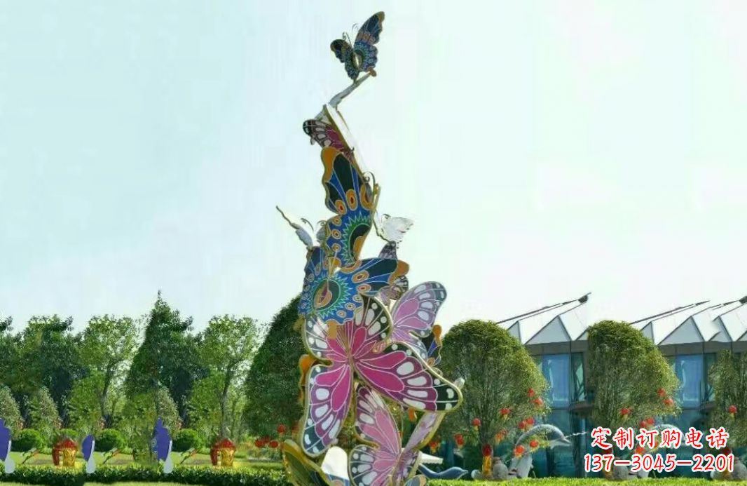 泰安不锈钢蝴蝶美丽的雕塑之美