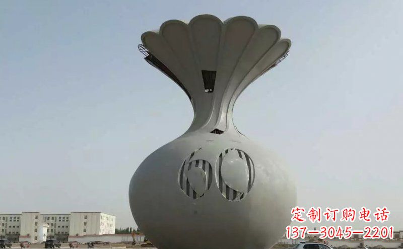 泰安不锈钢花篮雕塑精美绝伦