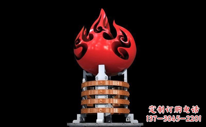 泰安不锈钢火炬广场雕塑