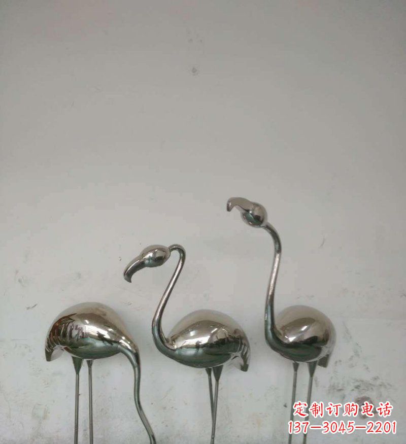 泰安不锈钢火烈鸟雕塑把自然之美带入公园