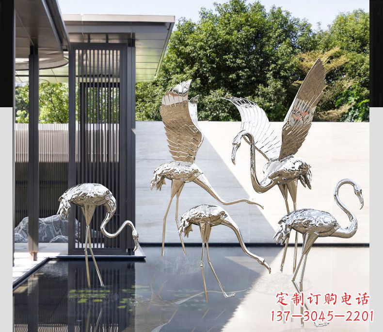 泰安不锈钢火烈鸟雕塑雕刻艺术的精粹