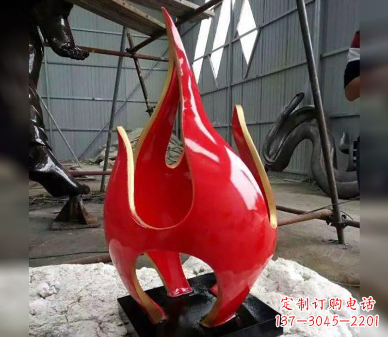 泰安不锈钢火龙果雕塑传承传统文化的艺术品