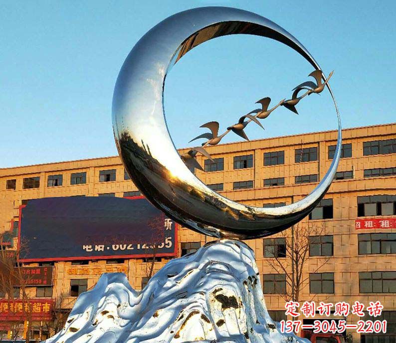 泰安雁雕塑不锈钢的艺术精灵
