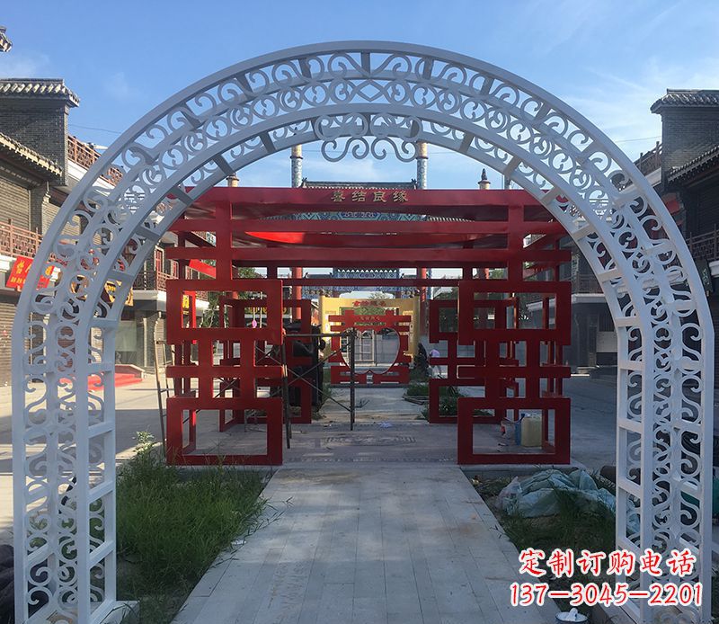 泰安不锈钢拱门雕塑——精美绝伦