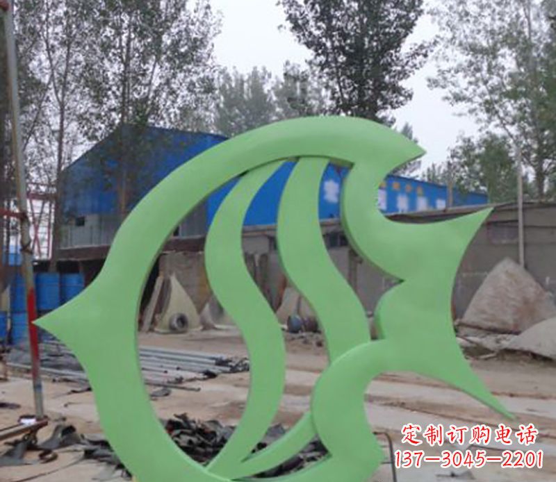 泰安不锈钢剪纸鲤鱼雕塑——传承传统艺术
